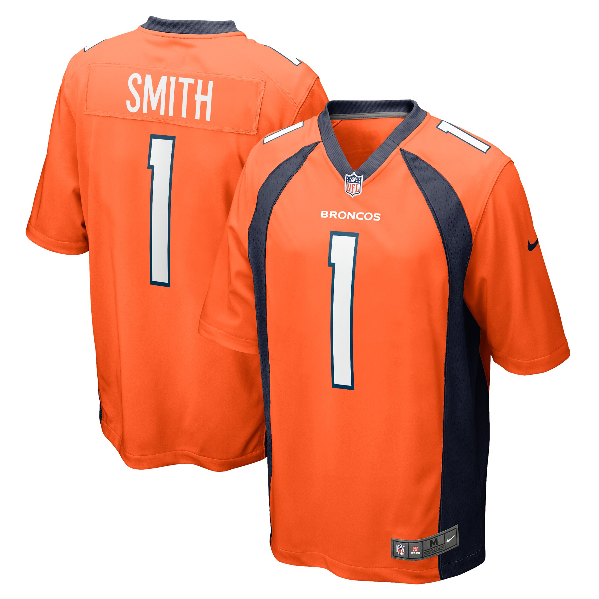 Men’s Denver Broncos Tremon Smith Orange Game Jersey