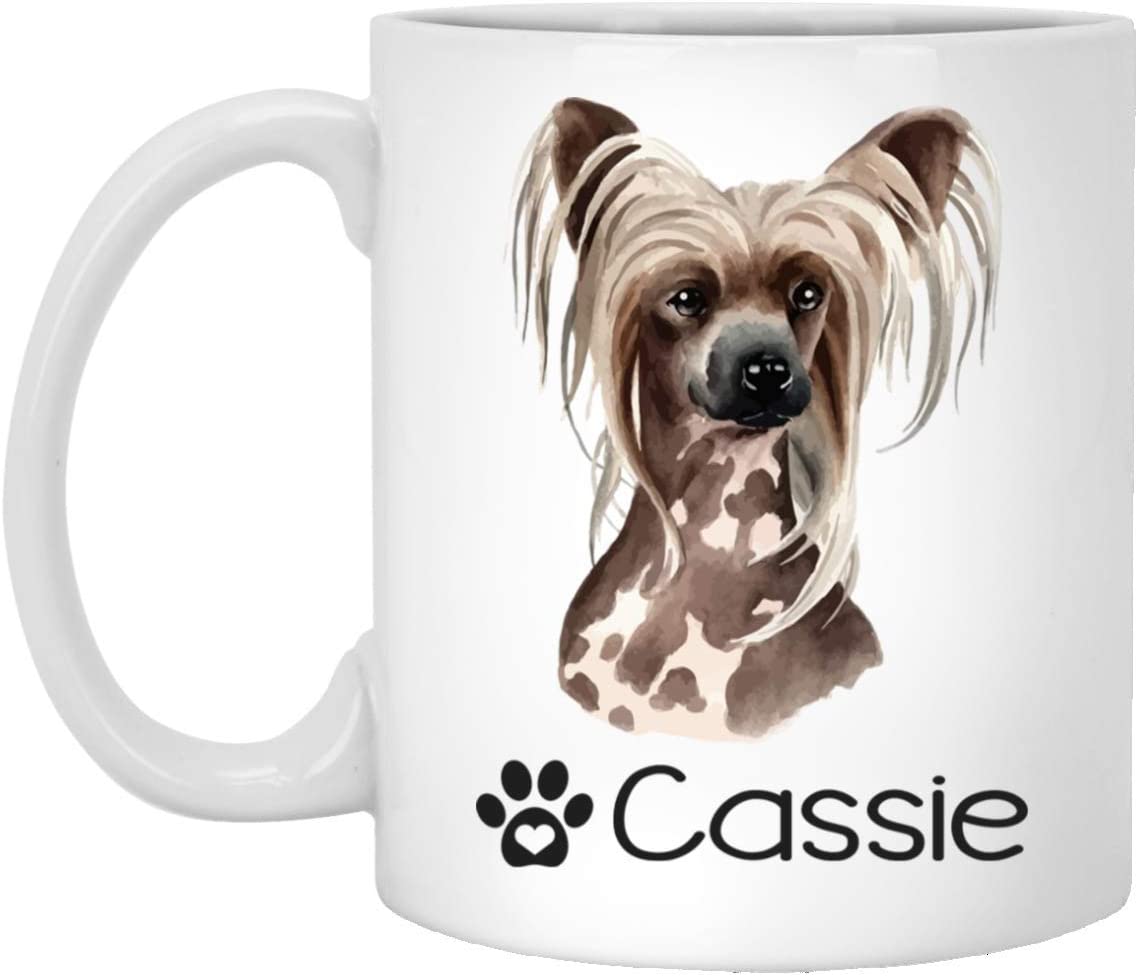 Personalized Chinese Crested Dog Mug – Pet Owner Gifts For Women – Gifts For Dog Lover – Chinese Crested Mom Dad Mugs – Dog Cups 15Oz