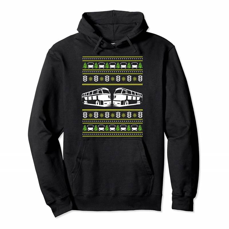 Ugly Christmas Bus Drivers Machines For Truck Lovers Pullover Hoodie, T-Shirt, Sweatshirt