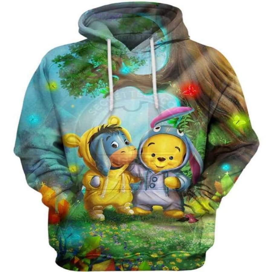 Pooh and Eeyore In The Forest