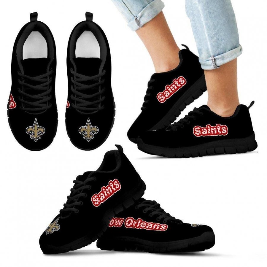 Magnificent New Orleans Saints Amazing Logo Sneakers #450