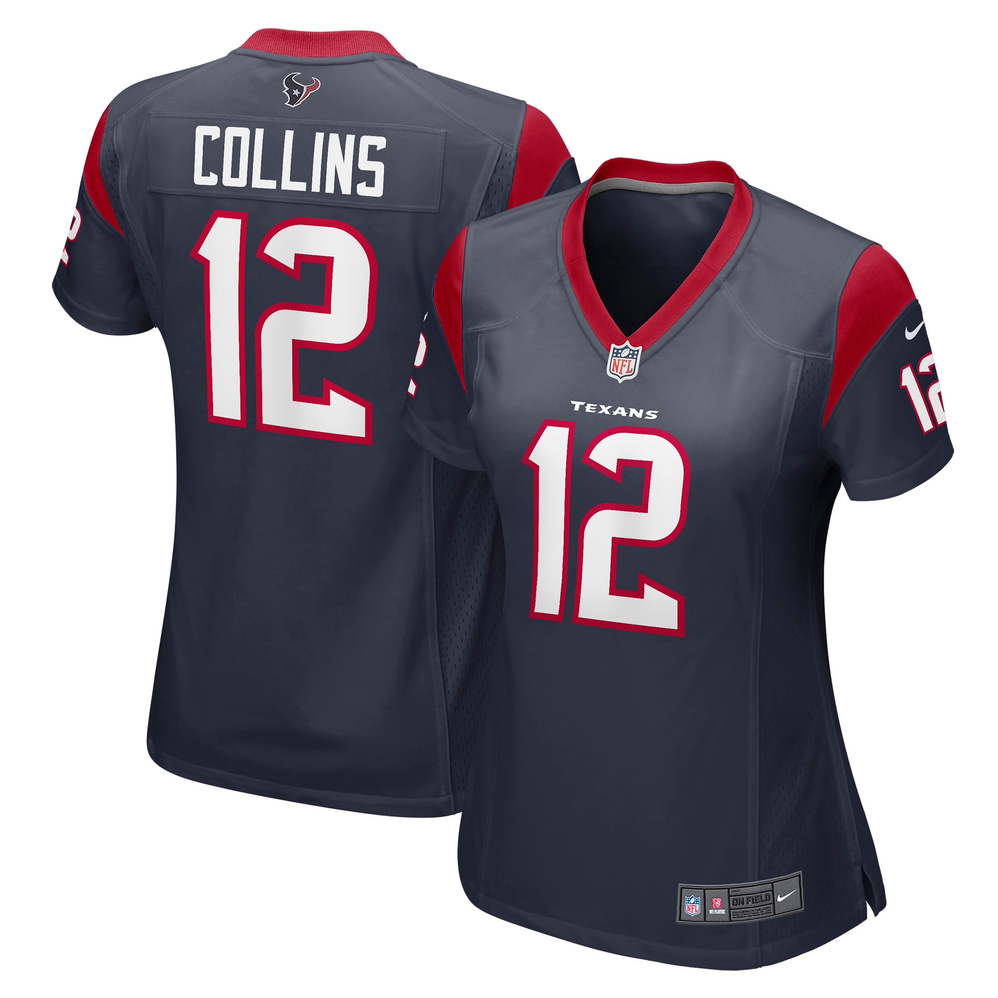 Women’s Houston Texans Nico Collins Navy Game Jersey