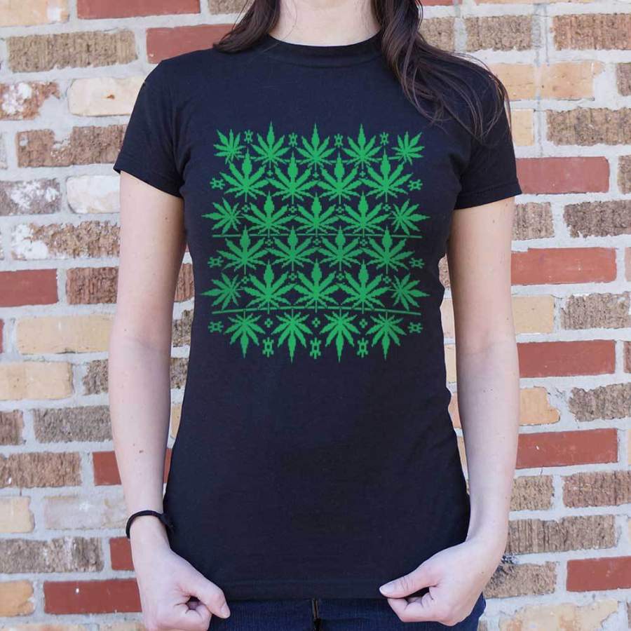 Sweet Leaf Ugly Sweater T-Shirt (Ladies)