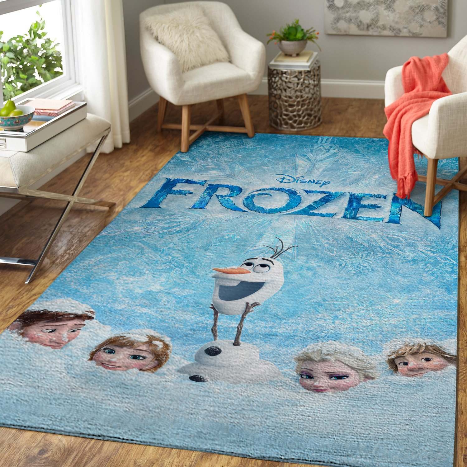 The 20 Rug Frozen: Elsa And Anna Area Rugs Living Room Carpet FN251124 Christmas Gift Floor Decor