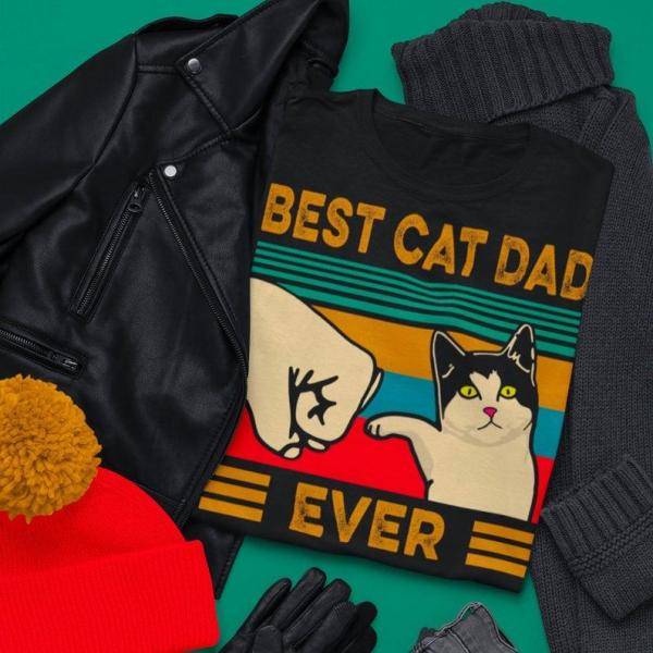 Best Cat Dad Ever Shirt, Funny Cat Shirt, Vintage Fathers Day Shirt, Kitten Kitty Shirt, Best Cat Dad Shirt, Vintage Dad Birthday Shirtanime Ahegao Manga