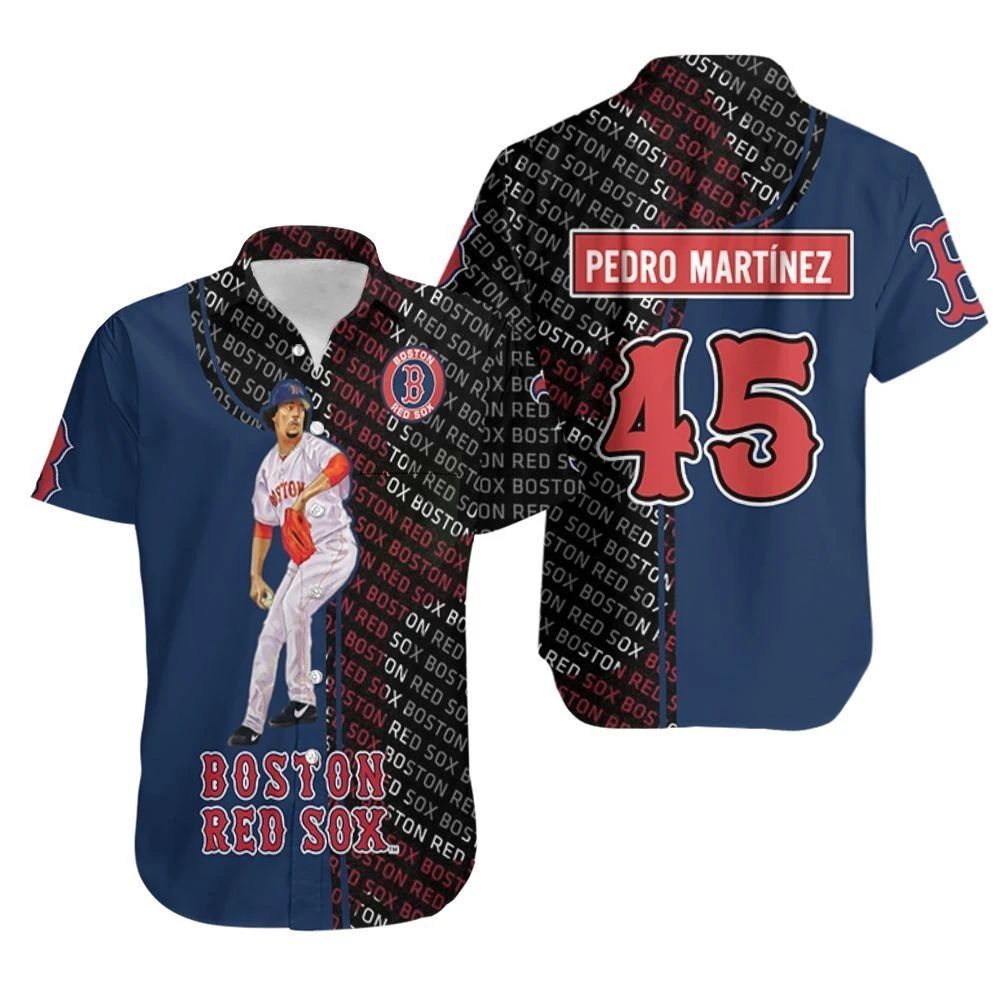 Pedro Martinez 45 Boston Red Sox Hawaii Shirt Combo Beach Ha89228