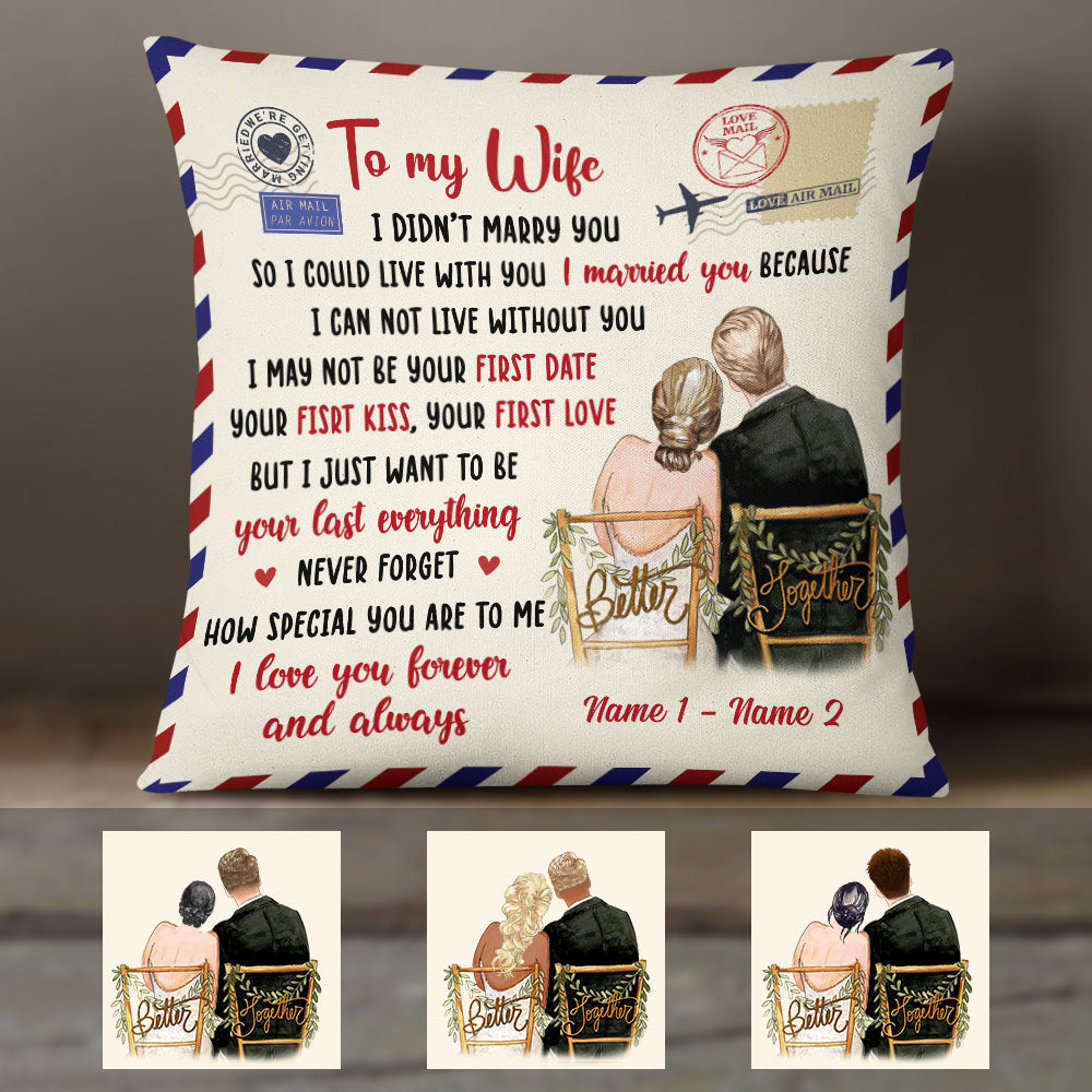 Personalized Couple Forever And Always Pillow Mr83 67O58 (Insert Included)