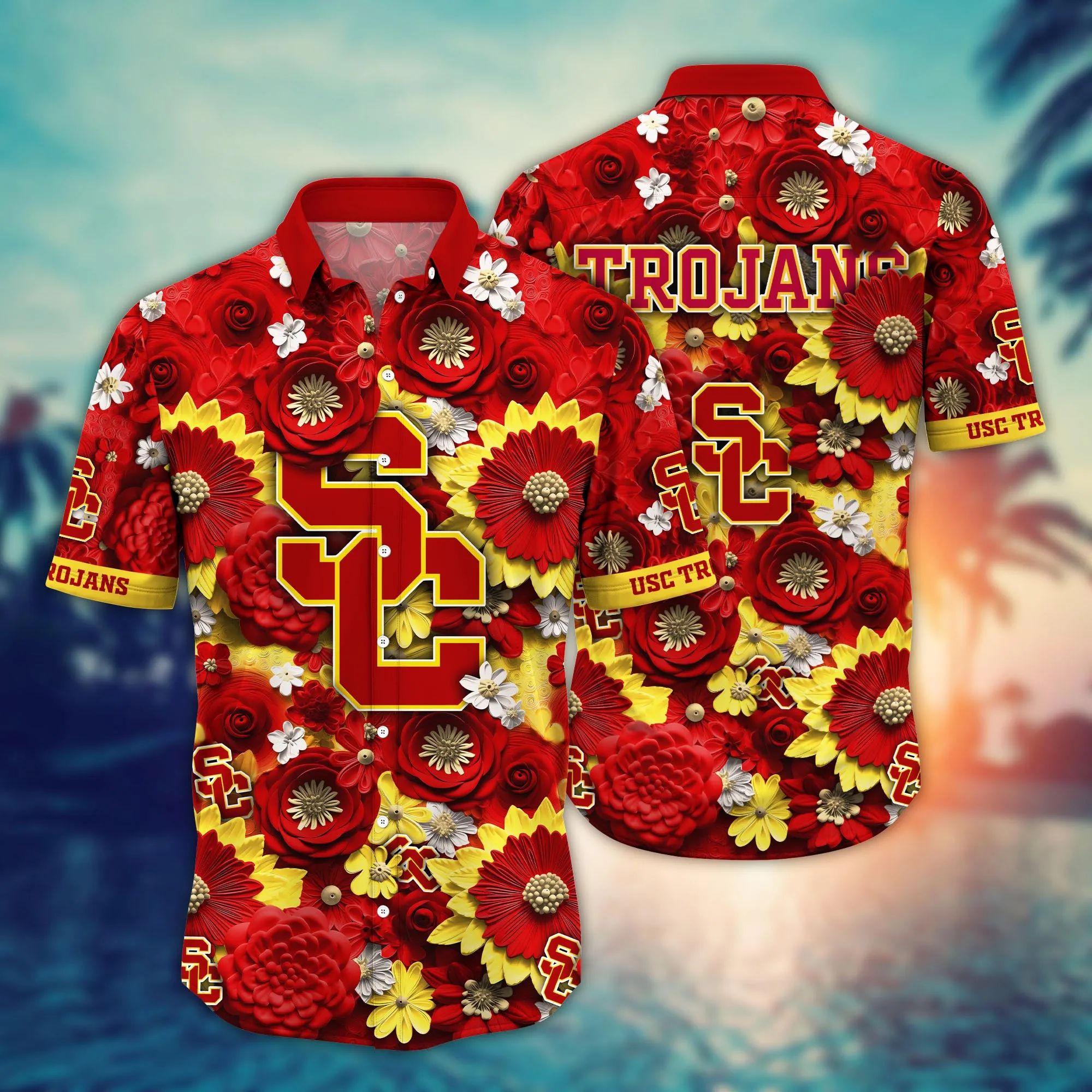 Usc Trojans NCAA Hawaiian Shirt Trending For This Summer Customize Shirt Any Team