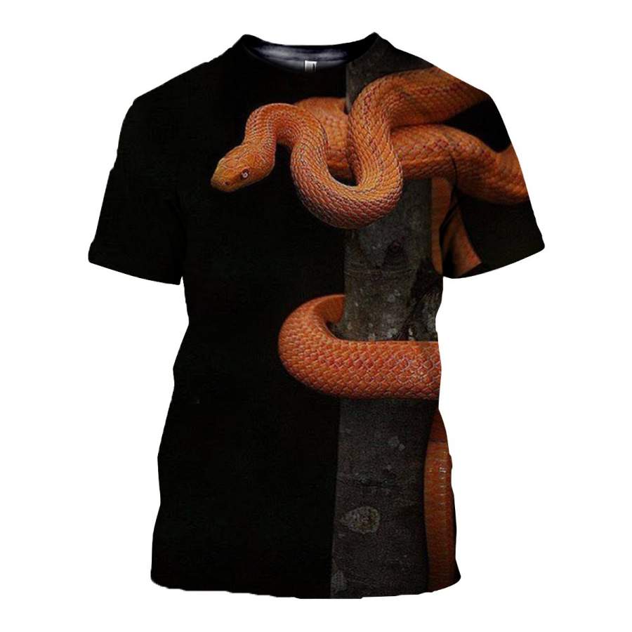 3D All Over Printed Snake T Shirt Hoodie 15125