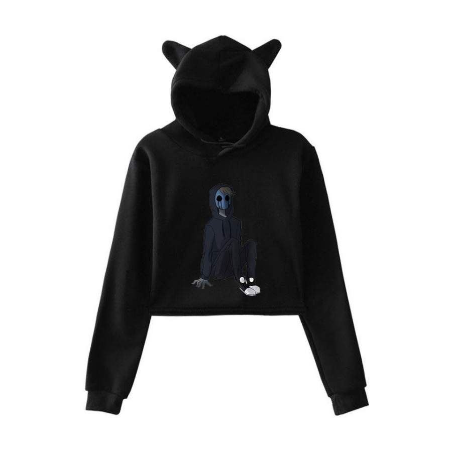 Creepypasta Hoodie for Girl with Bunny Ear Party Costume Ideal Present