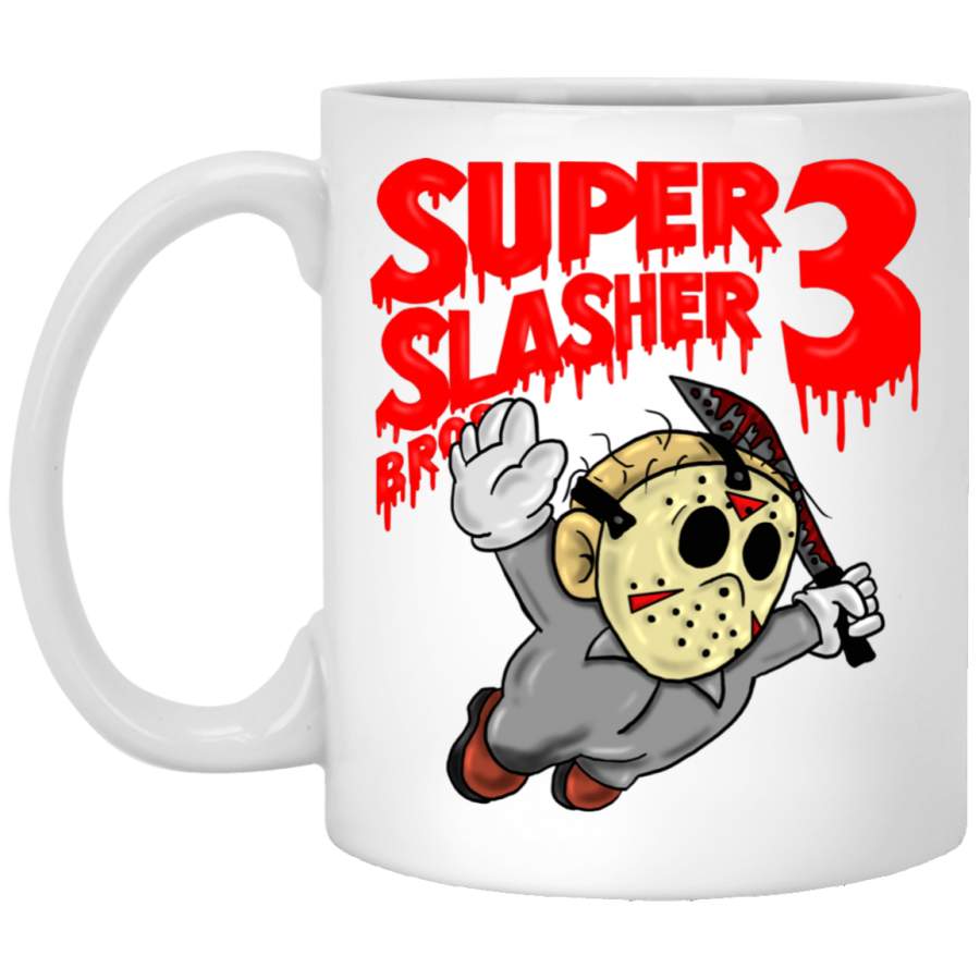 Super Mario Bros. 3 Jason Voorhees Parody Mug White Mug