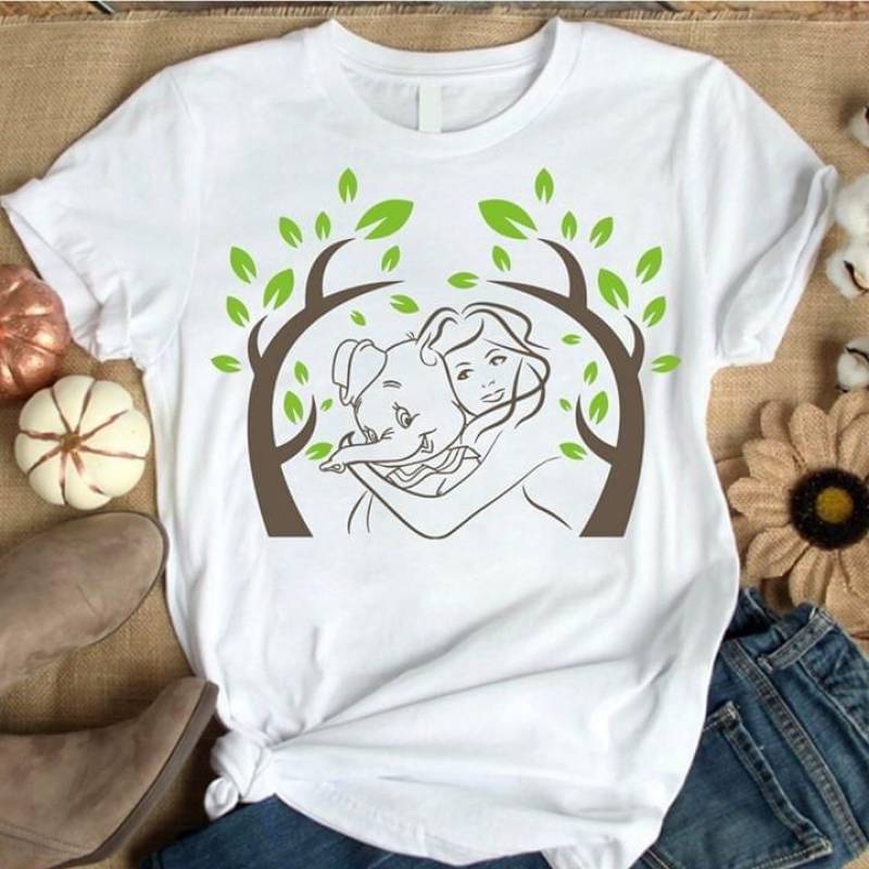 Trees The Girl Loves Elephant Best Gifts For Friends White Men And Women T Shirt S-5Xl