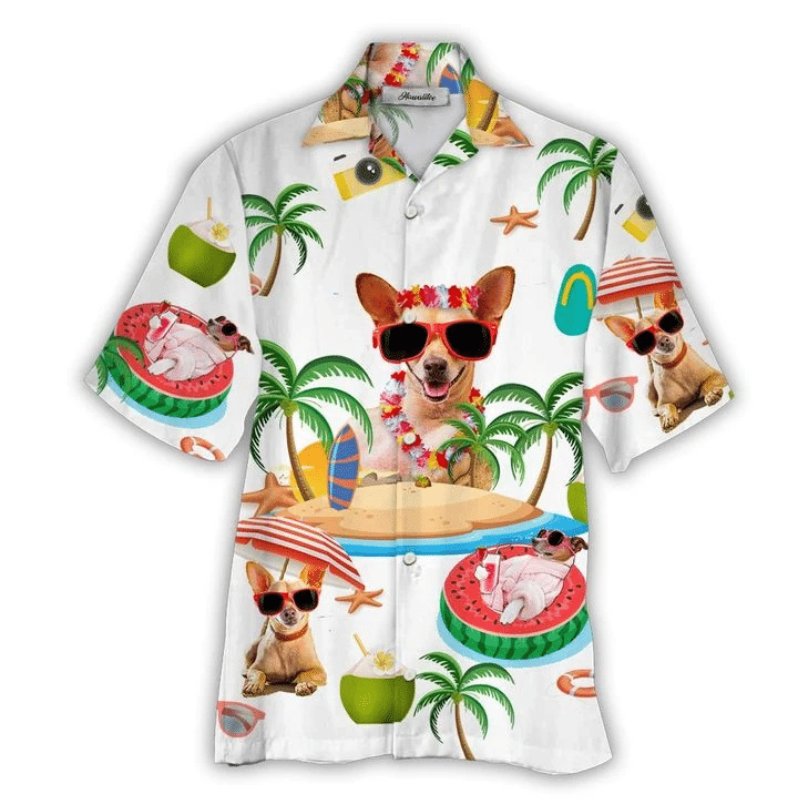 Chihuahua Hawaii Shirt Unisex Adult Ha108579