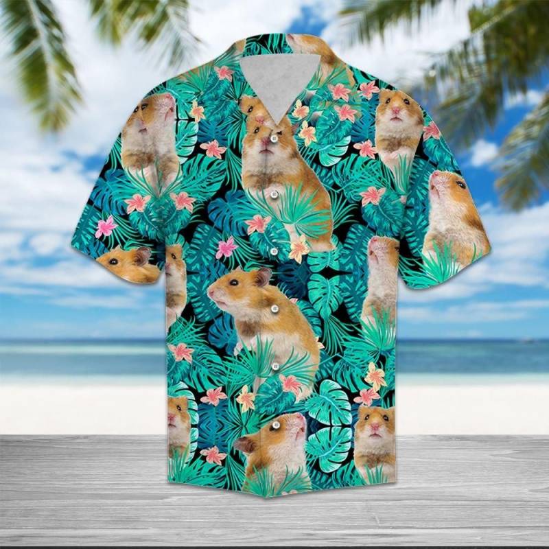 Artsyhomes Hamsters Tropical Hawaiian Ha66446