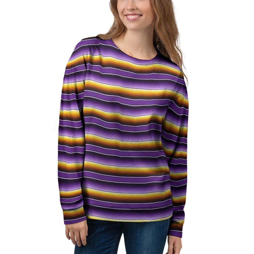 Yellow And Purple Mexican Baja Women’S Sweatshirt