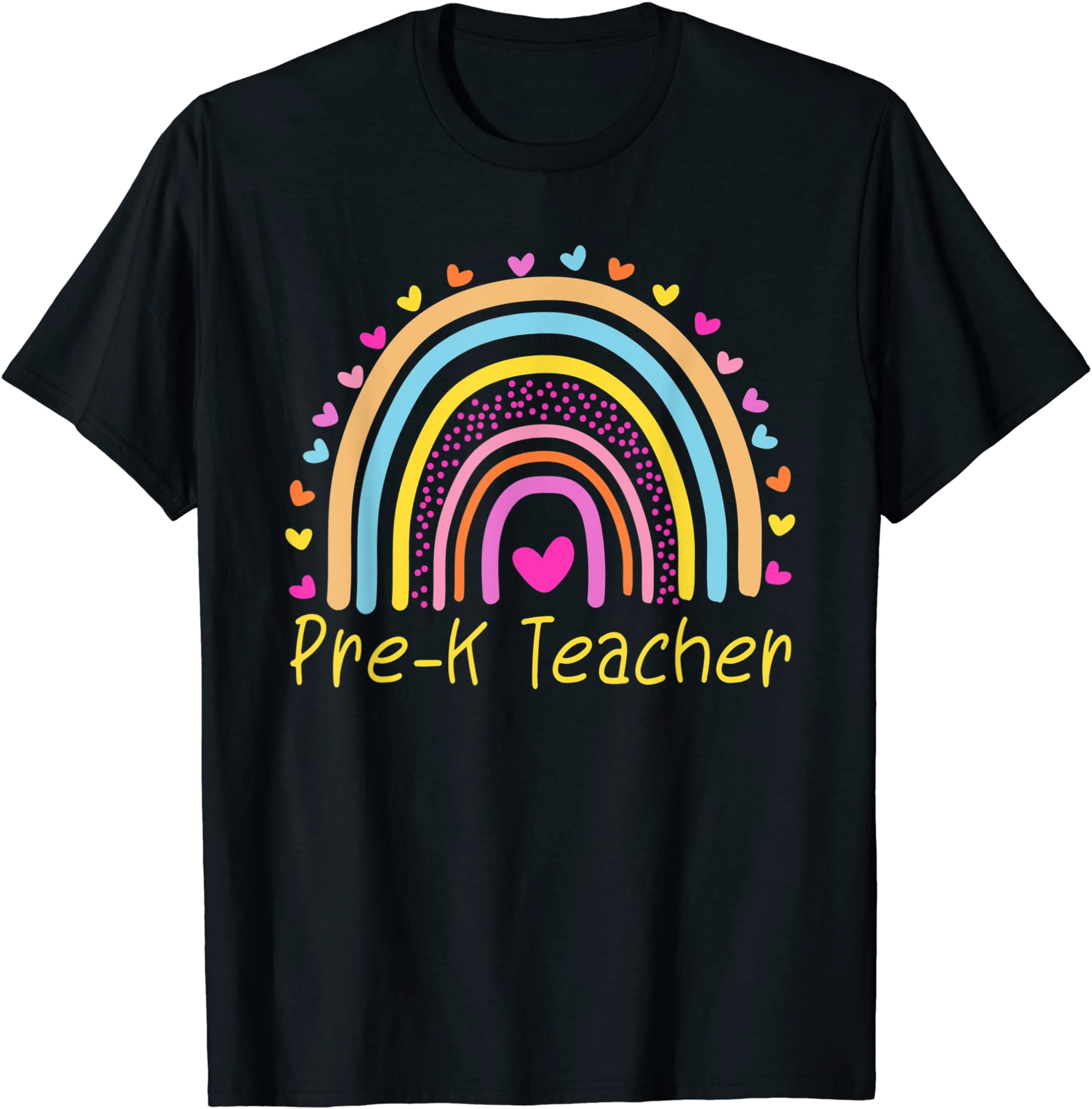 Pre-K Teacher Rainbow T-Shirt