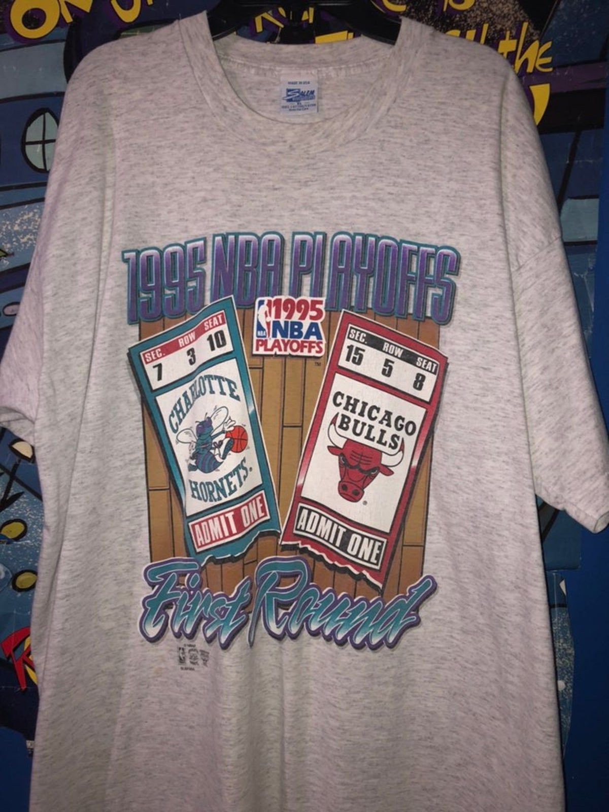 Vintage 1995 Chicago Bulls Playoffs Shirt