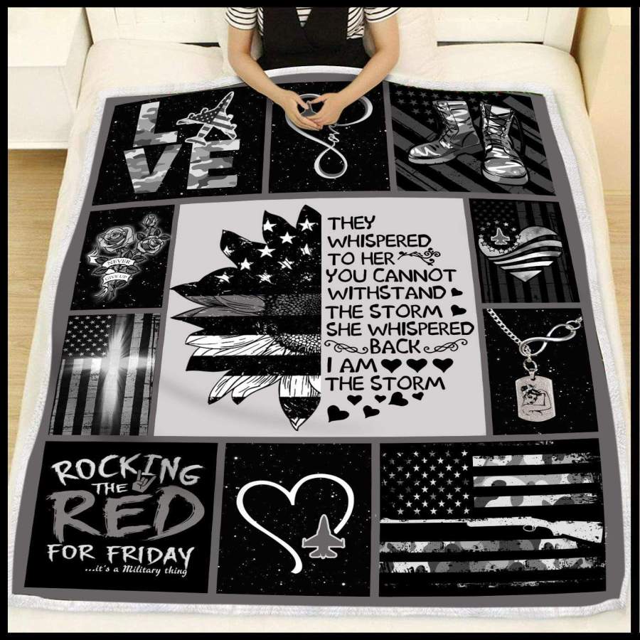 Blanket Gift For Air Force I Am The Storm