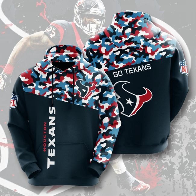 Houston Texans Football Camo 19 Unisex 3D Hoodie Gift For Fans