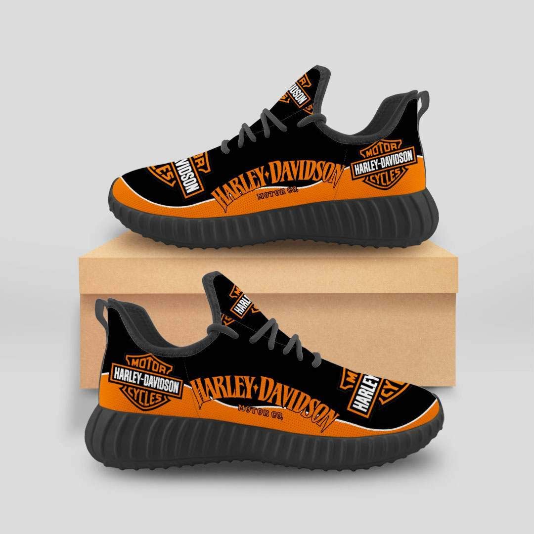 Harley Davidson Unisex Sneakers New Sneakers Motocycles Custom Shoes Harley Davidson Yeezy Boost 350