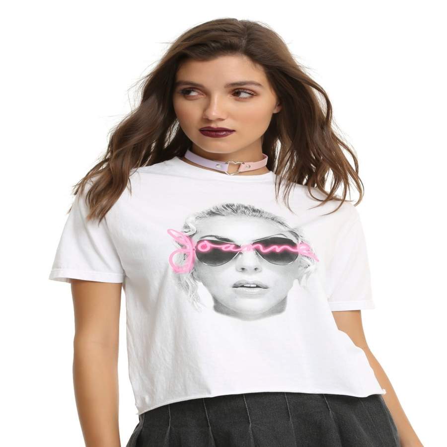Fashion Women’S Summer T-Shirt Lady Gaga Joanne Girls Crop T-Shirt Women’S Cotton T-Shirt