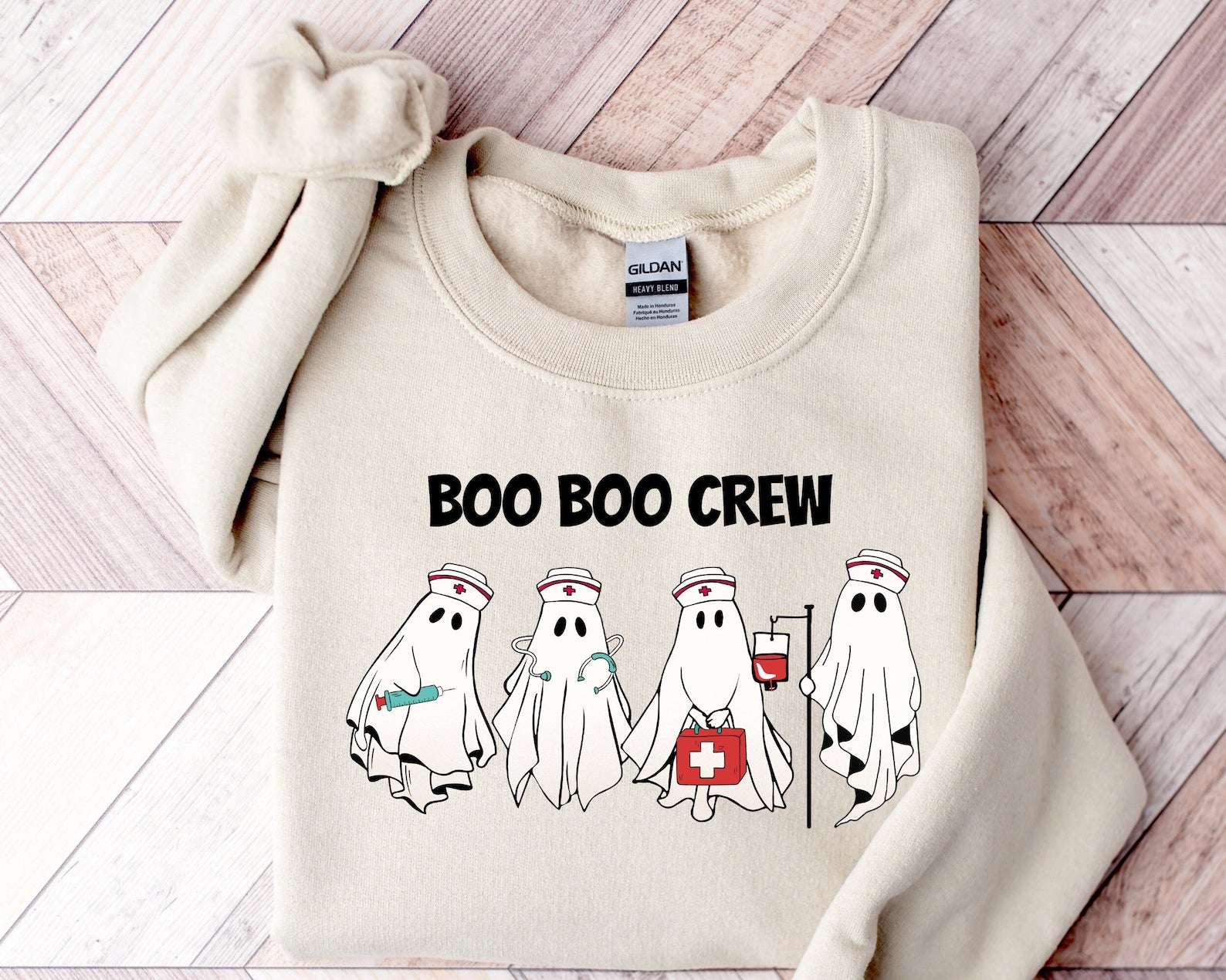 Halloween Nurse Sweatshirt Halloween 2D Crewneck Sweatshirt All Over Print Sweatshirt For Women Sweatshirt For Men Sws3634