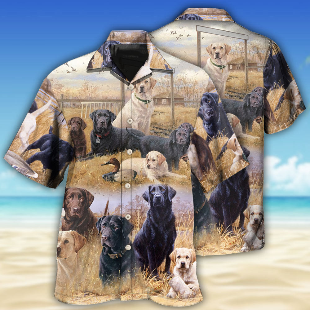 Labrador Retriever Hunting Dog Lover Hawaii Shirt Ha60012