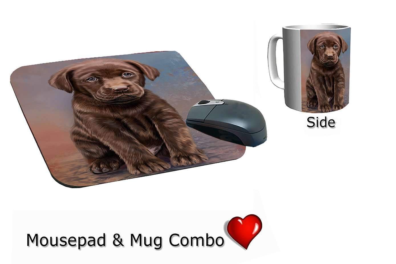 Labradors Puppy Dog Mug & Mousepad Combo Gift Set