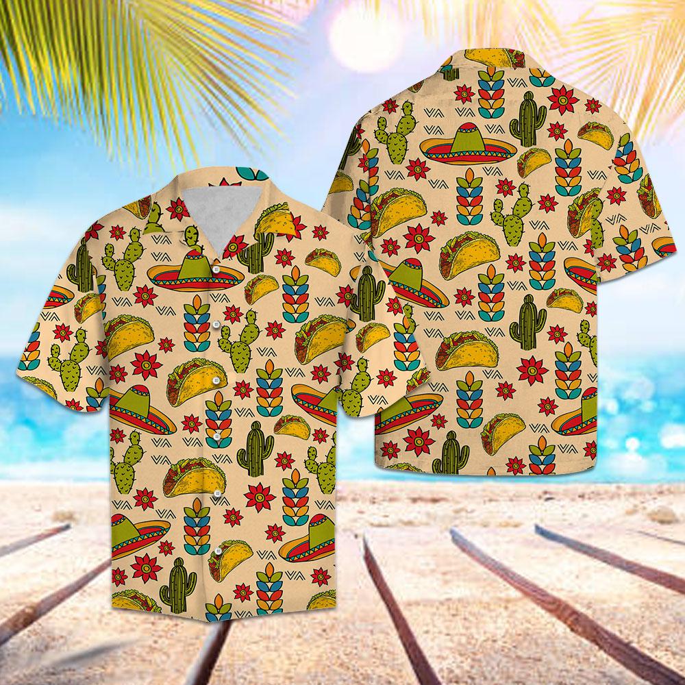 Cactus Tacos Taco Bell Pattern Hawaii Shirt For Men Women Ha25111