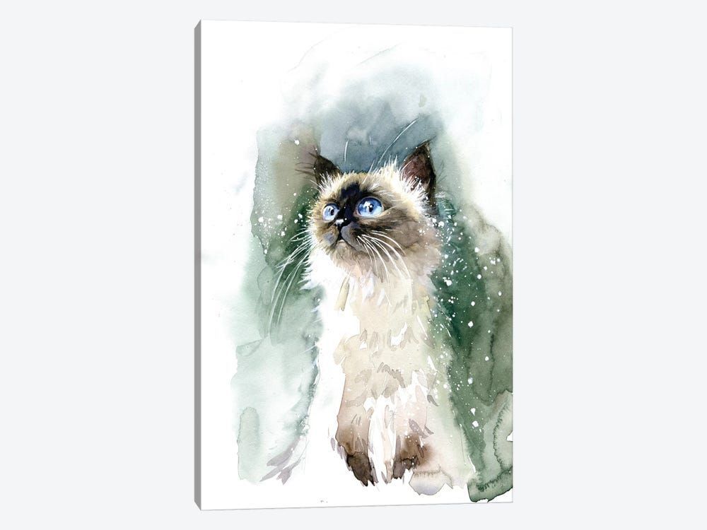 Kitten With Blue Eyes Canvas Poster 8″x12″ 12×18″ 18″x26″ 24″x36″ 30″x45″