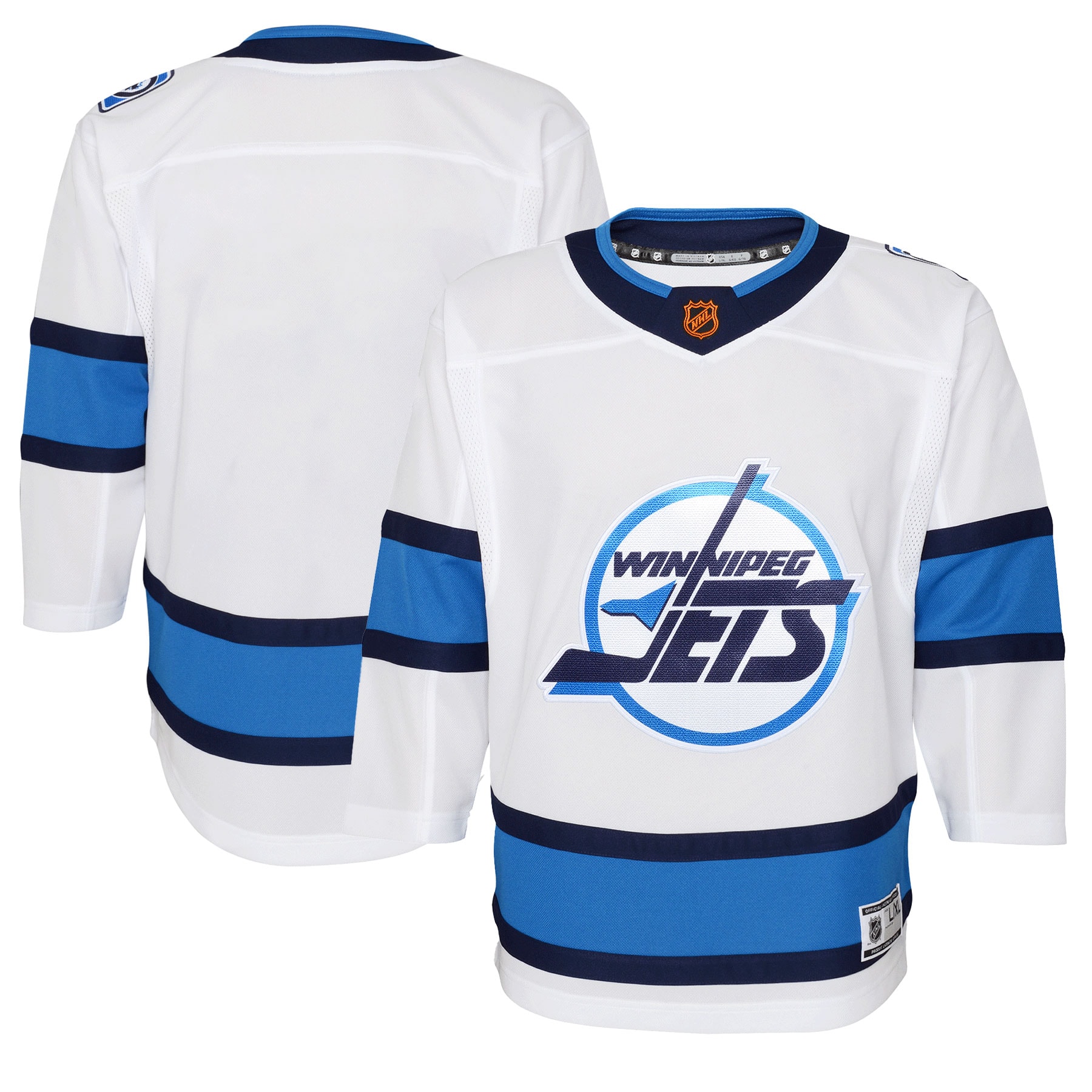 Youth Winnipeg Jets White Special Edition 2.0 Premier Blank Jersey