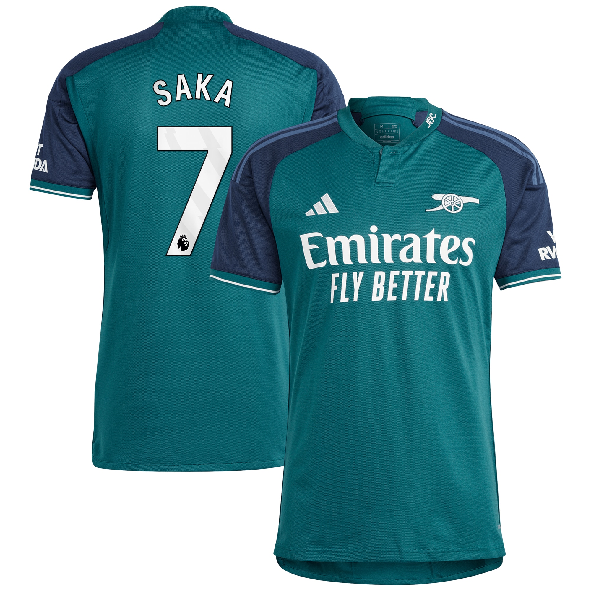 Bukayo Saka Arsenal 2023/24 Third Replica Player Jersey – Green