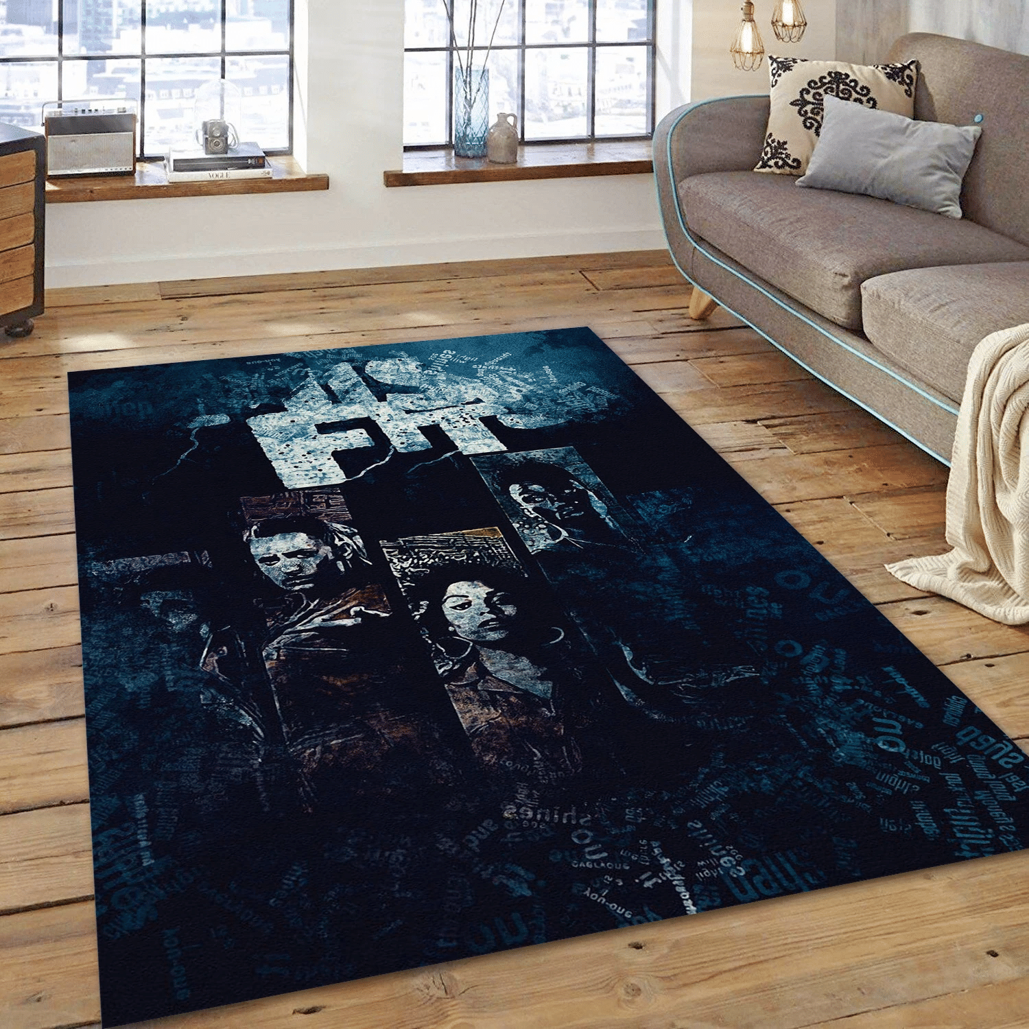 Misfits 1 Music Area Rug Carpet, Living Room  Rug – Christmas Gift Us Decor