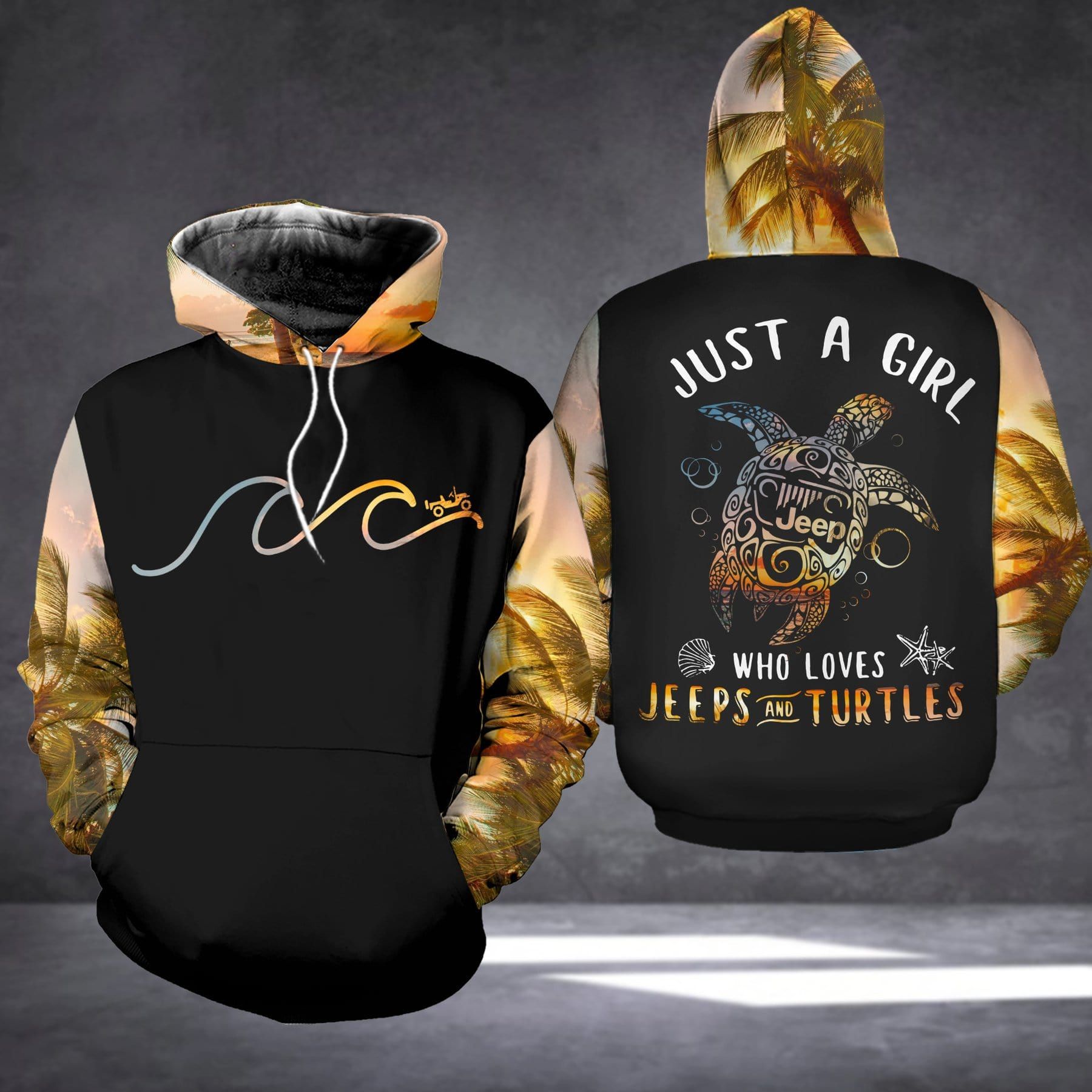 Just A Girl Who Loves Jps And Turtles Hoodie 3D