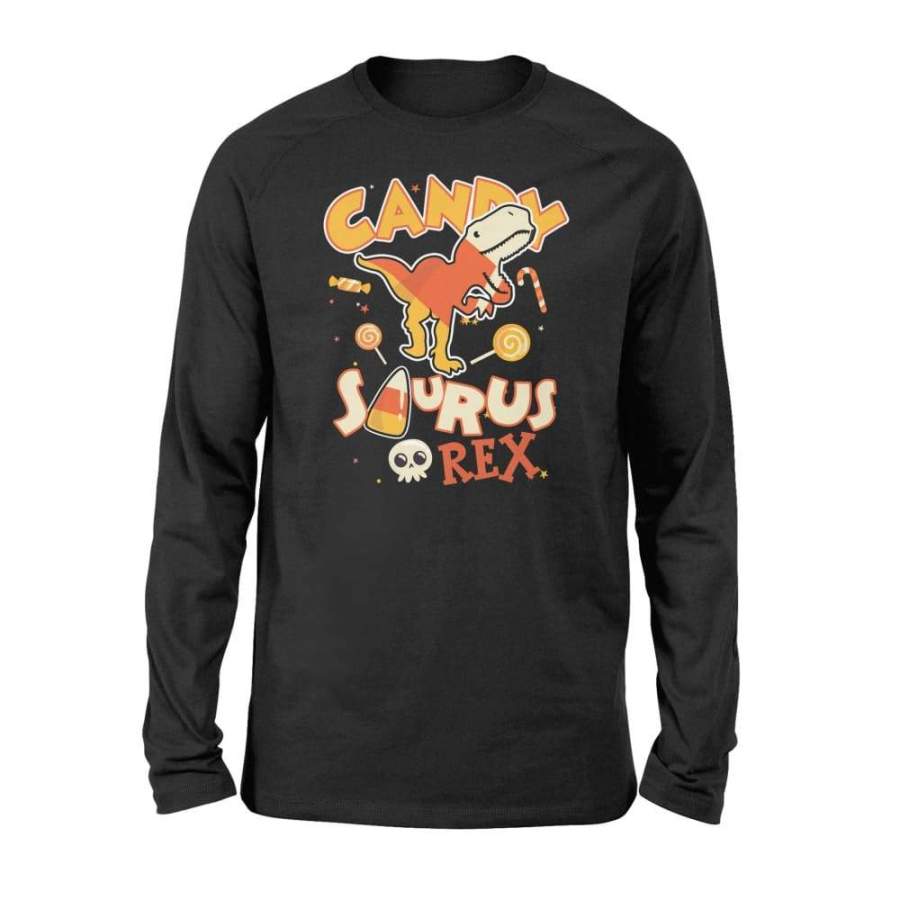 Candy Saurus Rex Dinosaur Halloween – Standard Long Sleeve