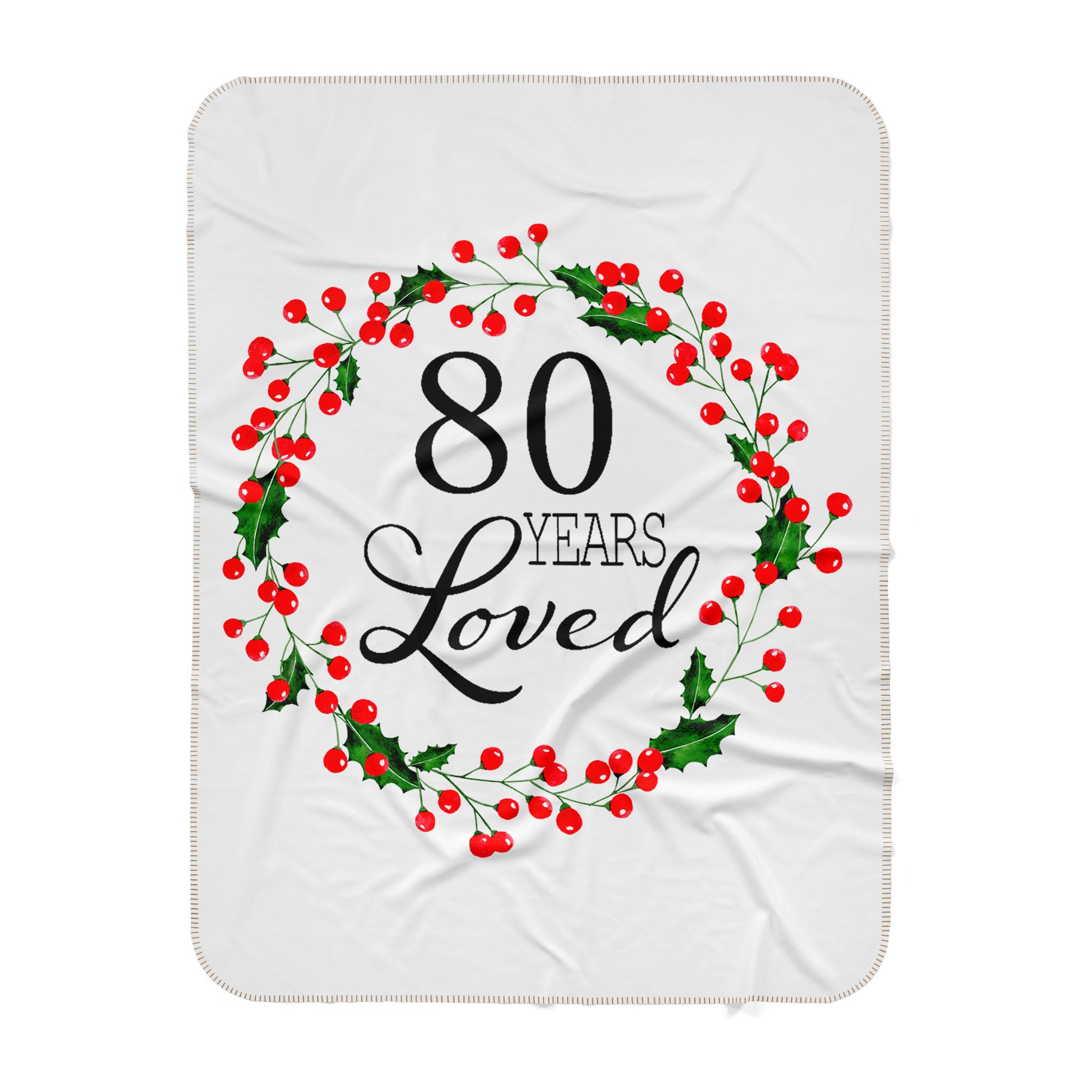 80Th Birthday Gift Ideas, Birthday Gift For Grandma, Happy 80Th Birthday, 80Th Birthday Party Sherpa Blanket