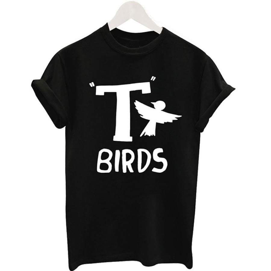 2017 Summer Bird Printed T Shirt Personalized Animal T-Shirt Short Sleeve T-Shirt Women’S Casual Tops