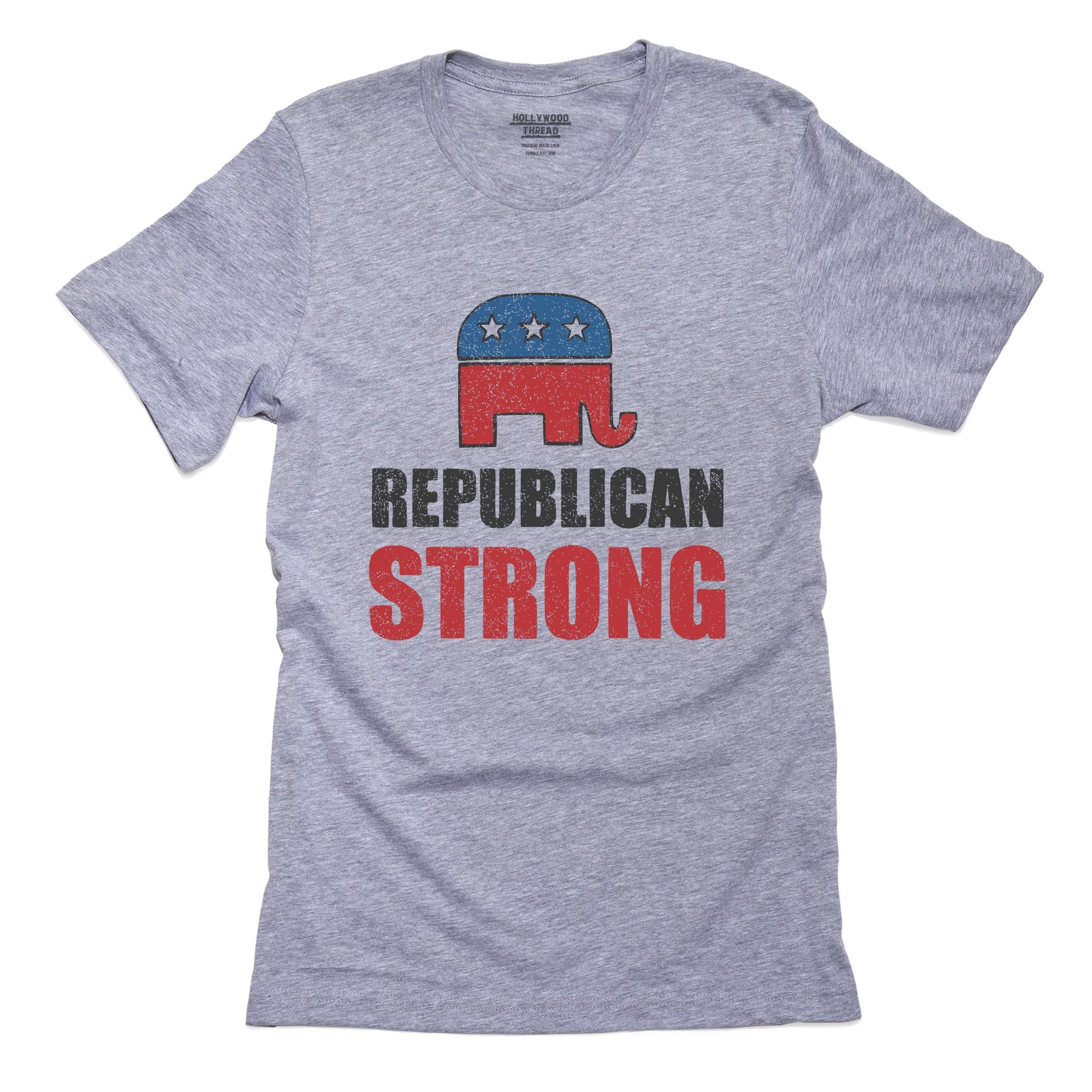 Republican Strong Elephant Conservative Political T-Shirt, Framed Print, Pillow, Golf Towel