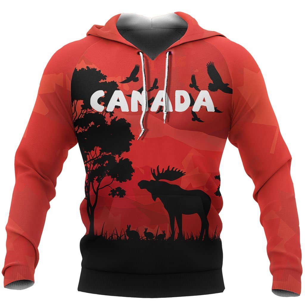 3D All Over Printed Canada Animal Hoodie 01 Adult 3D All Over Print, 3D Hoodie For Men & Women