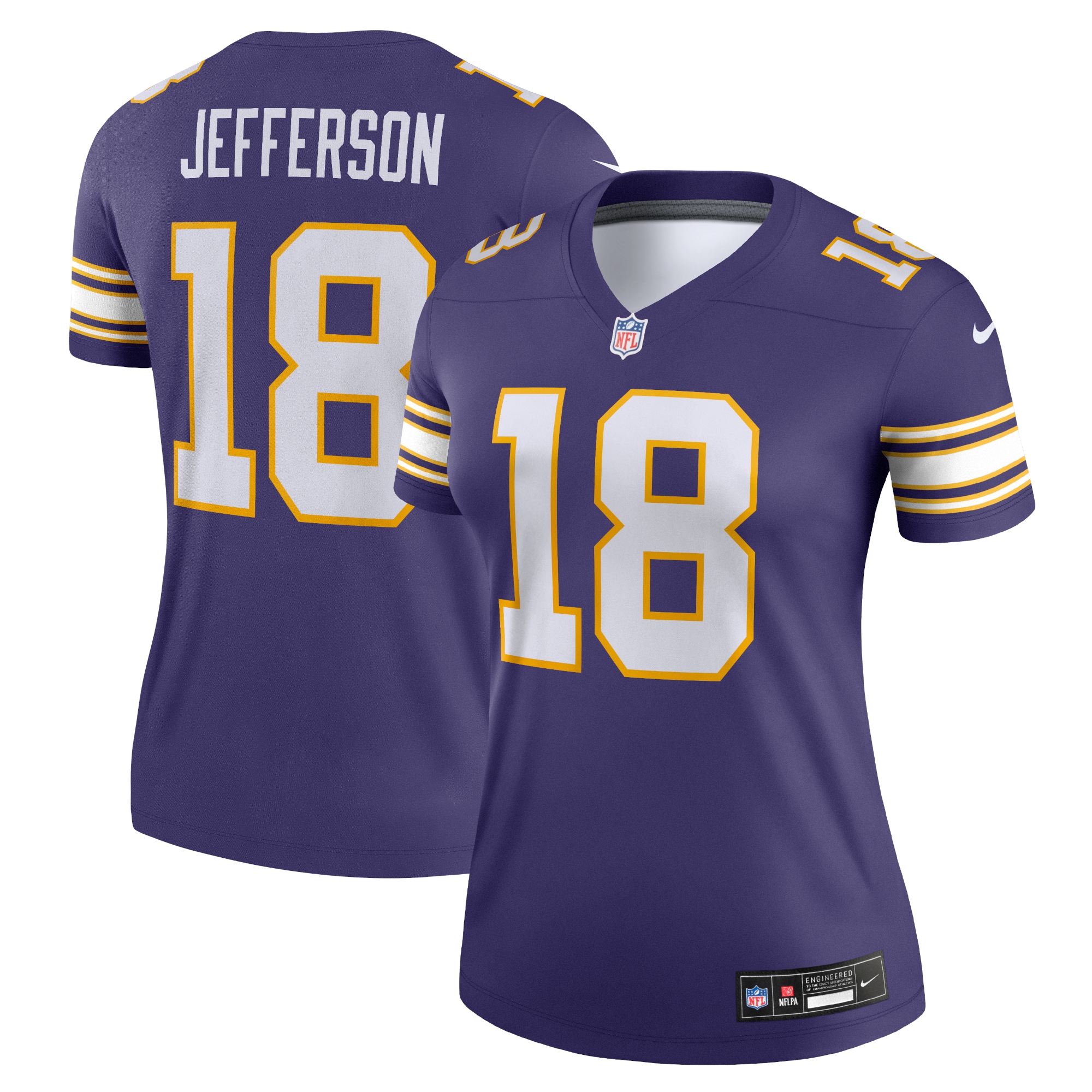 Women’s Minnesota Vikings Justin Jefferson Purple Alternate Legend Jersey