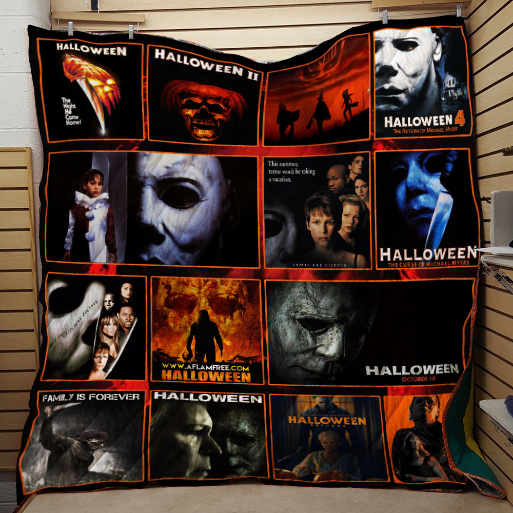 Micheal Myers Halloween Quilt Blanket