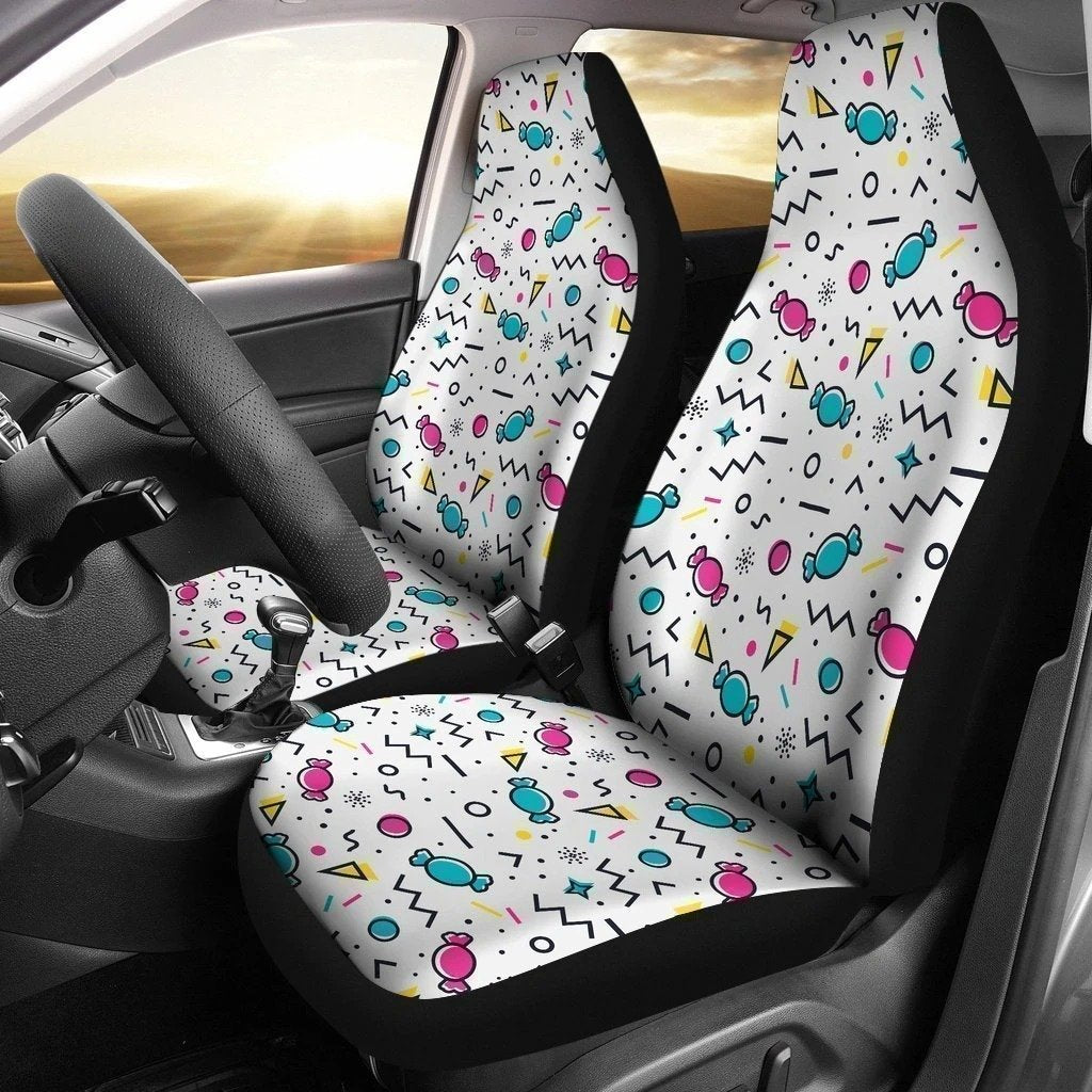 Candy Car Seat Covers Set 2 Pc, Car Accessories Car Mats Covers