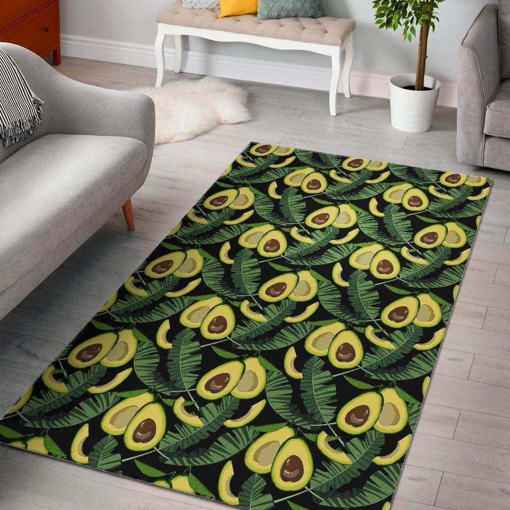 Avocado Floral Palm Leaves Limited Edition  Sku 263865 Rug