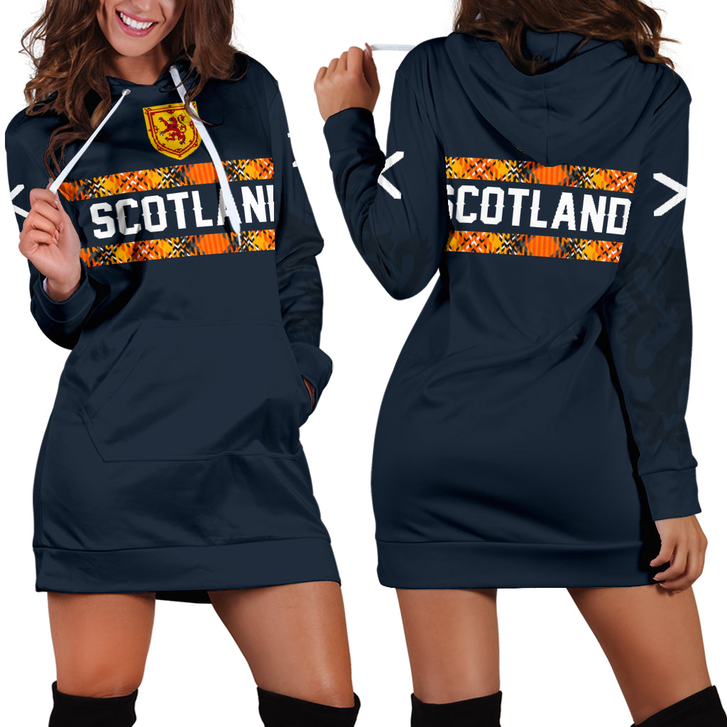 1stScotland Navy Hoodie Dress A7