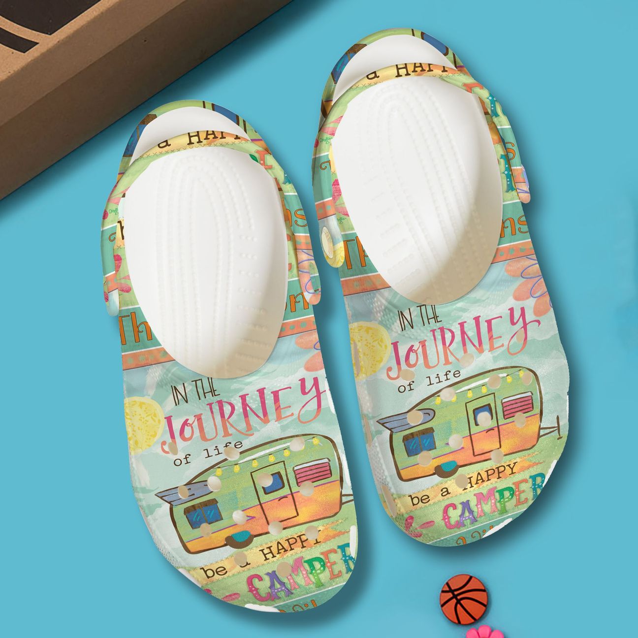 Camping Personalized Clog, Custom Name, Text, Color, Number Fashion Style For Women, Men, Kid, Print 3D Be Happy Camper