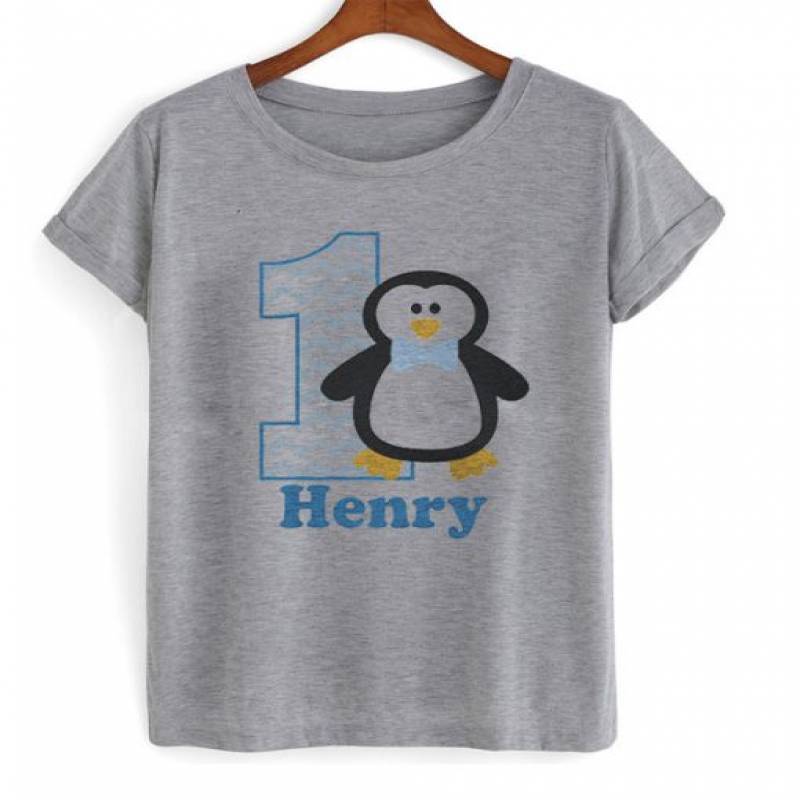 First Birthday Penguin T-Shirt