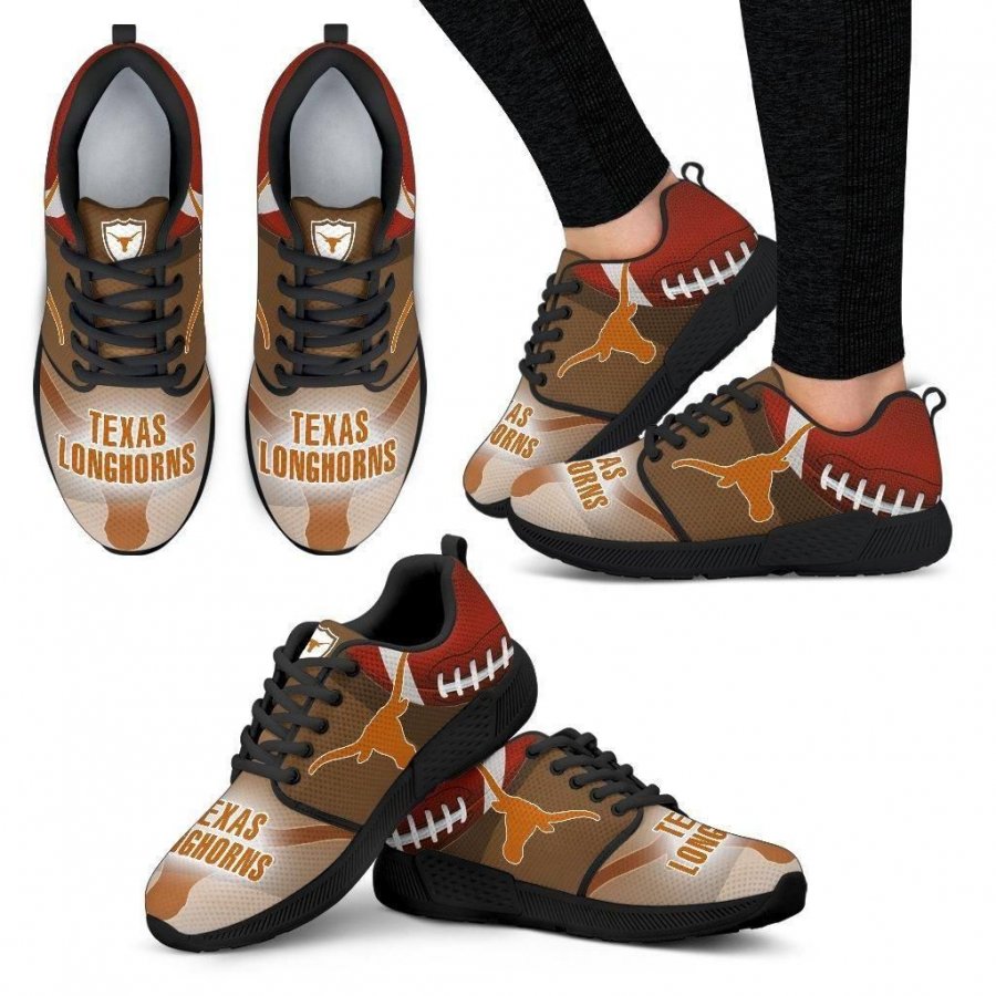 Awesome Texas Longhorns Running Sneakers For Football Fan #808