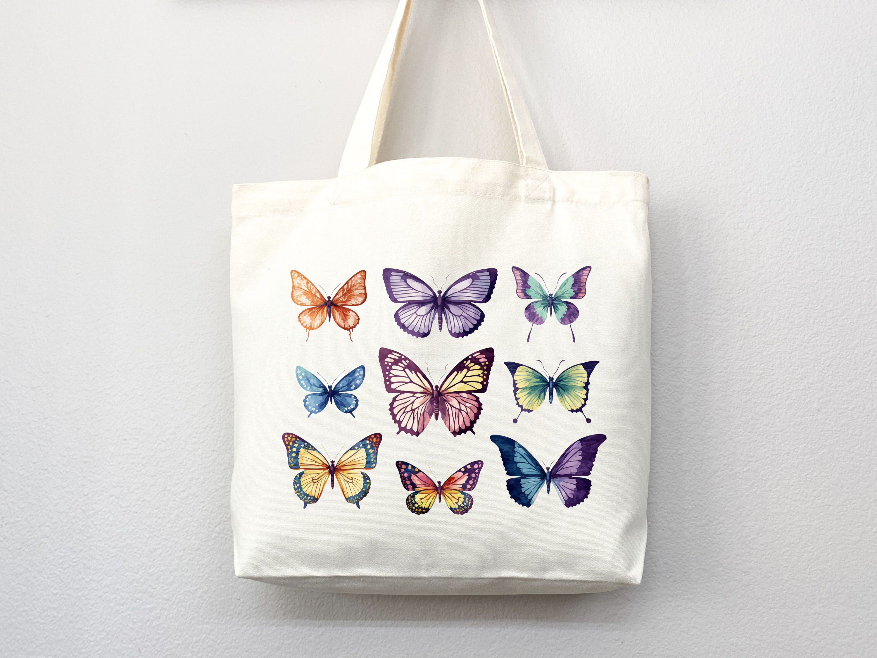 Butterfly Tote Bag, Butterfly Bag, tote bag canvas,eco friendly bag,aesthetic tote,reusable bag,cottagecore bag,butterfly gift,cute tote bag