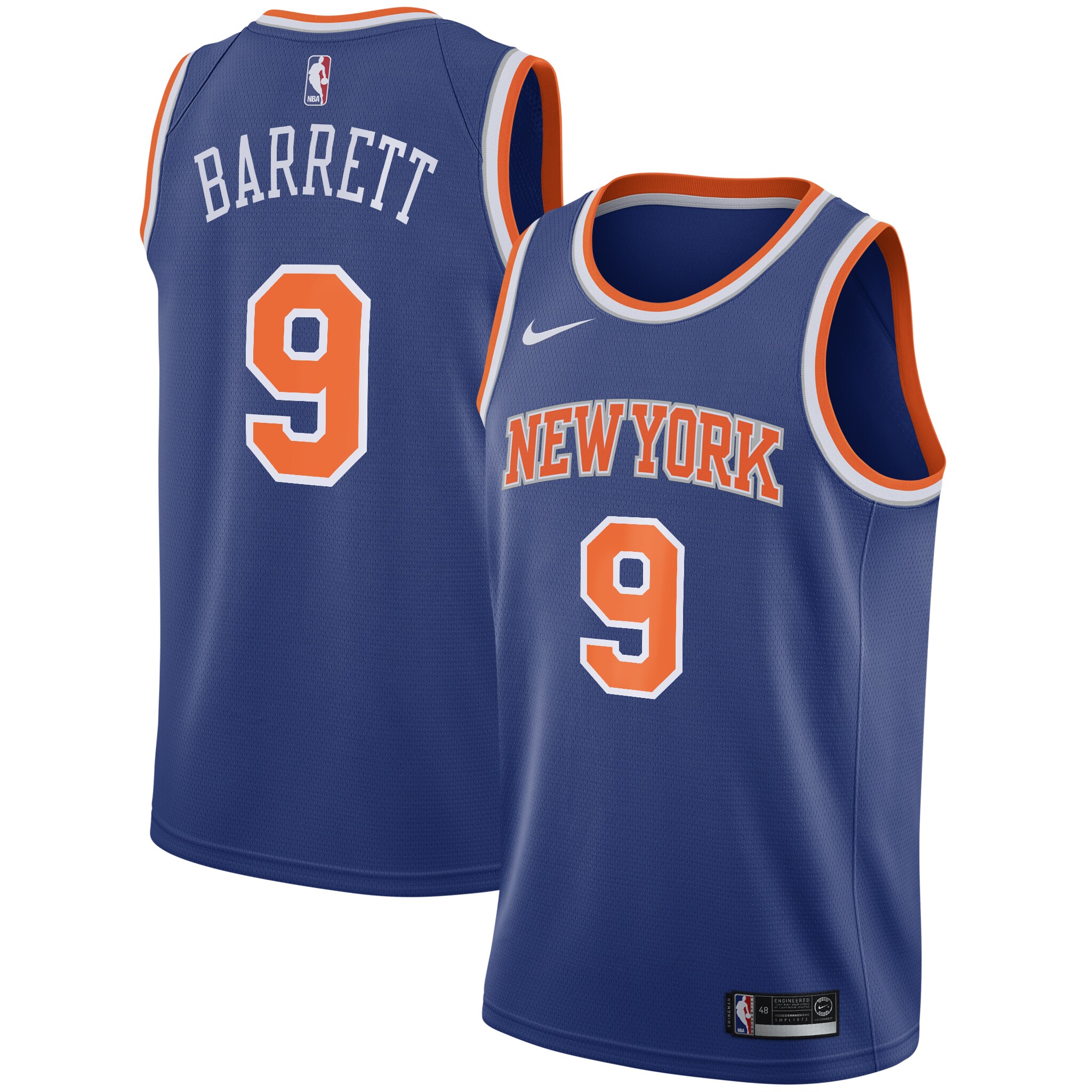 RJ Barrett New York Knicks Swingman Jersey Blue – Icon Edition