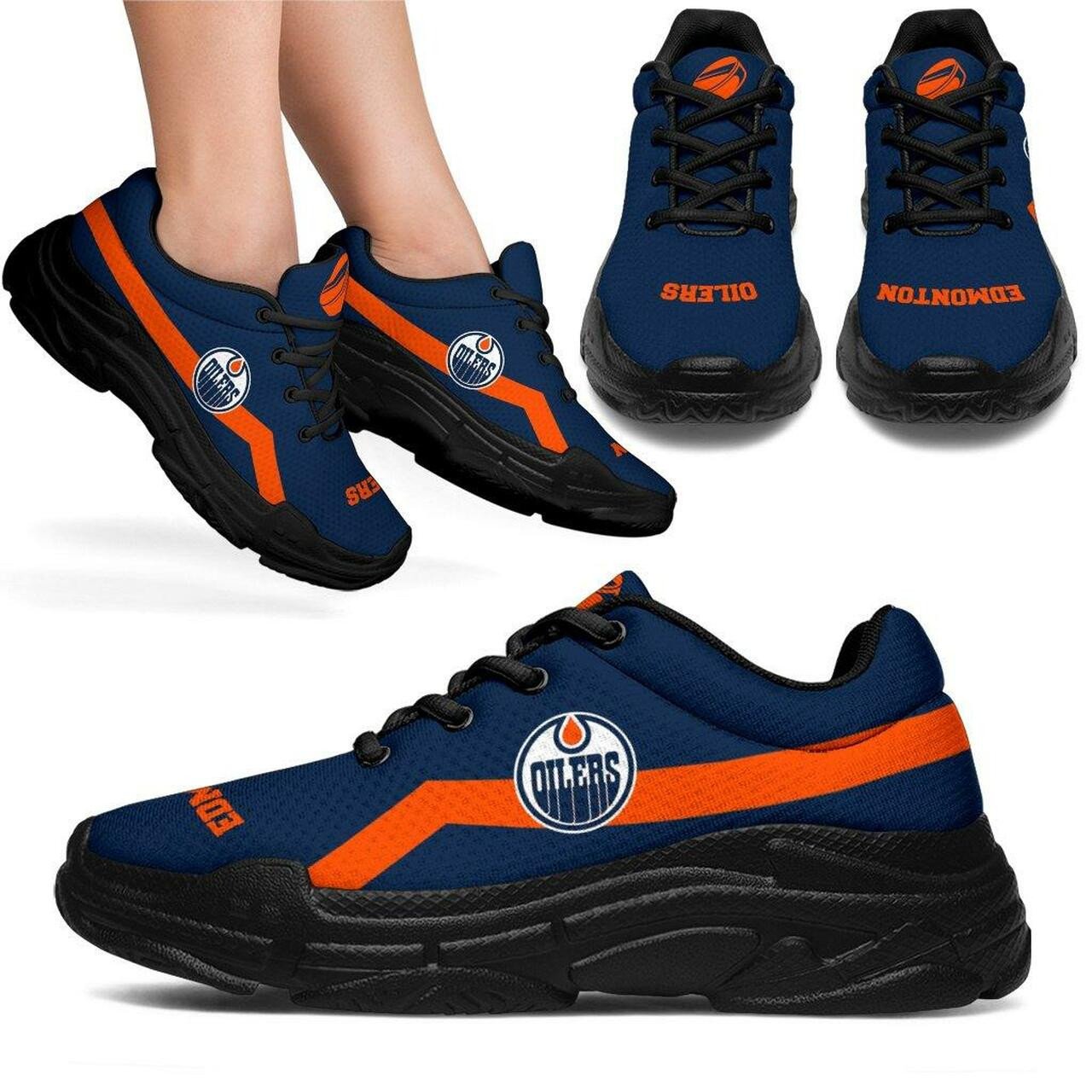 Edmonton Oilers Chunky Sneaker Art 340